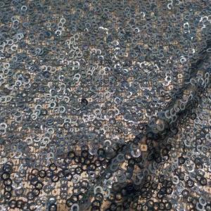China 100% Cotton Mesh Knitted Encrypted Sequin Fabric 75Dx75D 3mm Bead wholesale