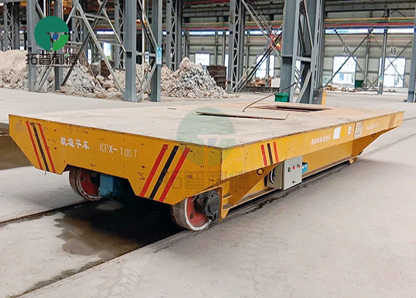 20 Ton Steel Pipe Factory Coils Transport Electric Self Propelled Vehicle On Track