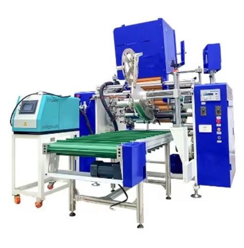 Fast Speed 6 Shafts Automatic Aluminum Foil Roll Rewinding Slitting Machine