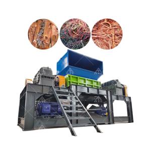 China Industrial Scrap Metal Double Shaft Cable Tube Copper Cable Shredder wholesale