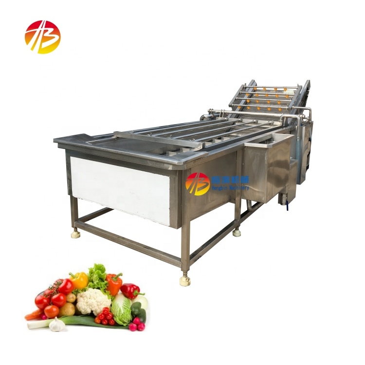 3000*1160*1400mm Green Vegetable Fruit Air Bubble Washing Machine for Mango Tomato