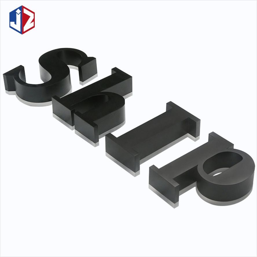 Waterproof LED Backlit Signage Acrylic Black Titanium For Logo