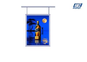 China Double Sided High Lighting Bar Hanging Snap Poster Display Frames wholesale