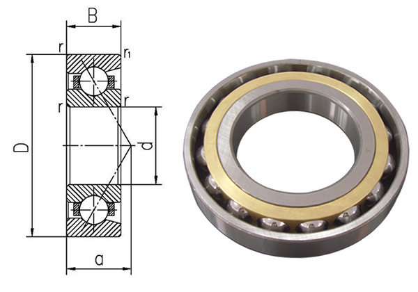 7009C 7010C 7011C 7012C Angular Contact Ball Bearing For Machine Tool Spindle