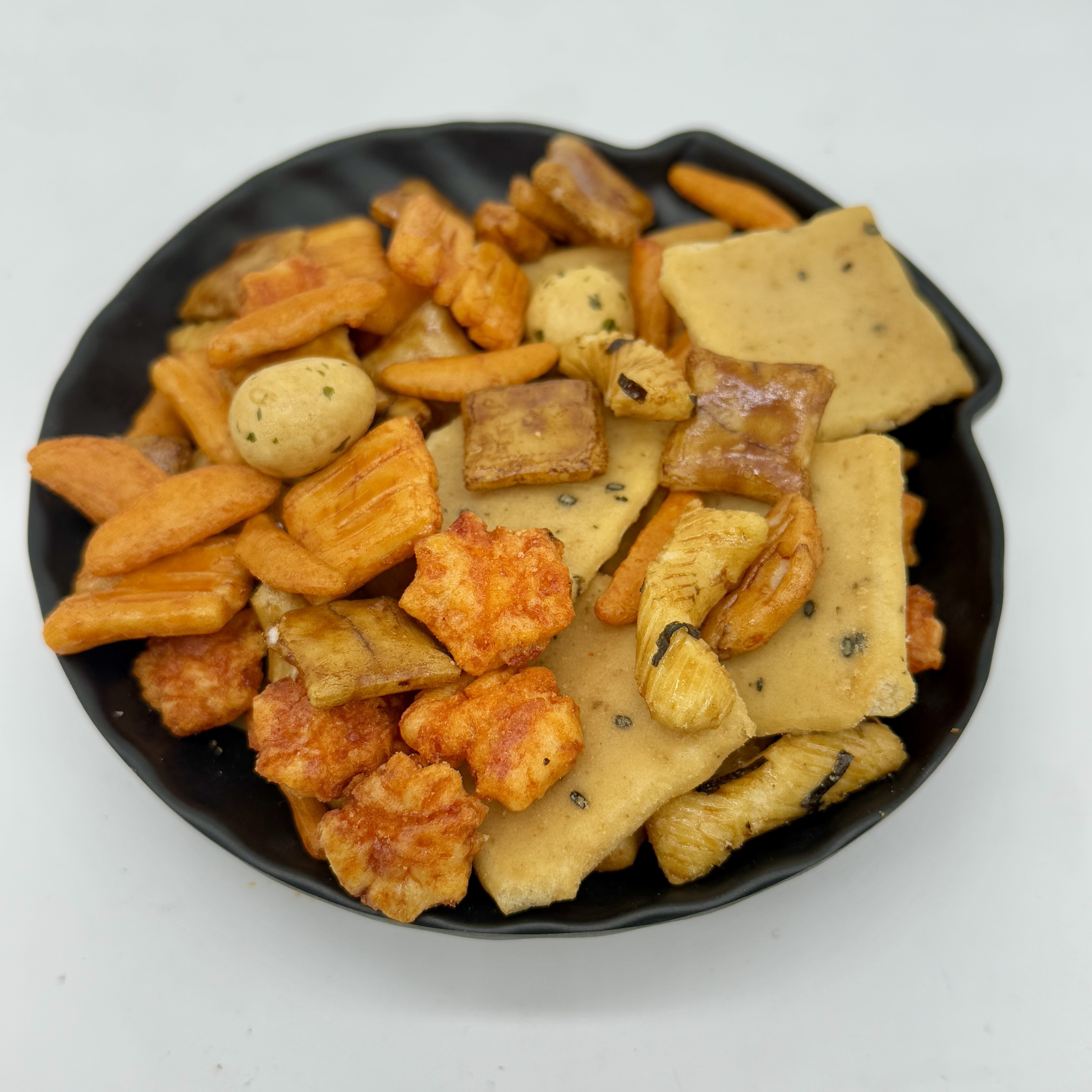 Puffed Rice Crackers In Salty Flavor Light Crunchy And Family-Friendly Snack
