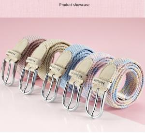 China 3.0cm Width Women Fabric Leather Web Belt 110cm 115cm 120cm 125cm wholesale
