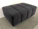 Black fabric upholstery wood base ottoman/bed bench for hotel bedroom furniture