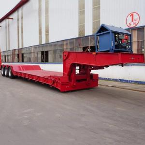 China Removable Tri Axle Detachable Gooseneck Lowboy Trailer wholesale