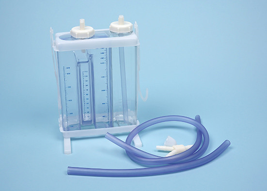 Double Triple Chamber Surgical Wound Drainage PVC Chest Drainage System