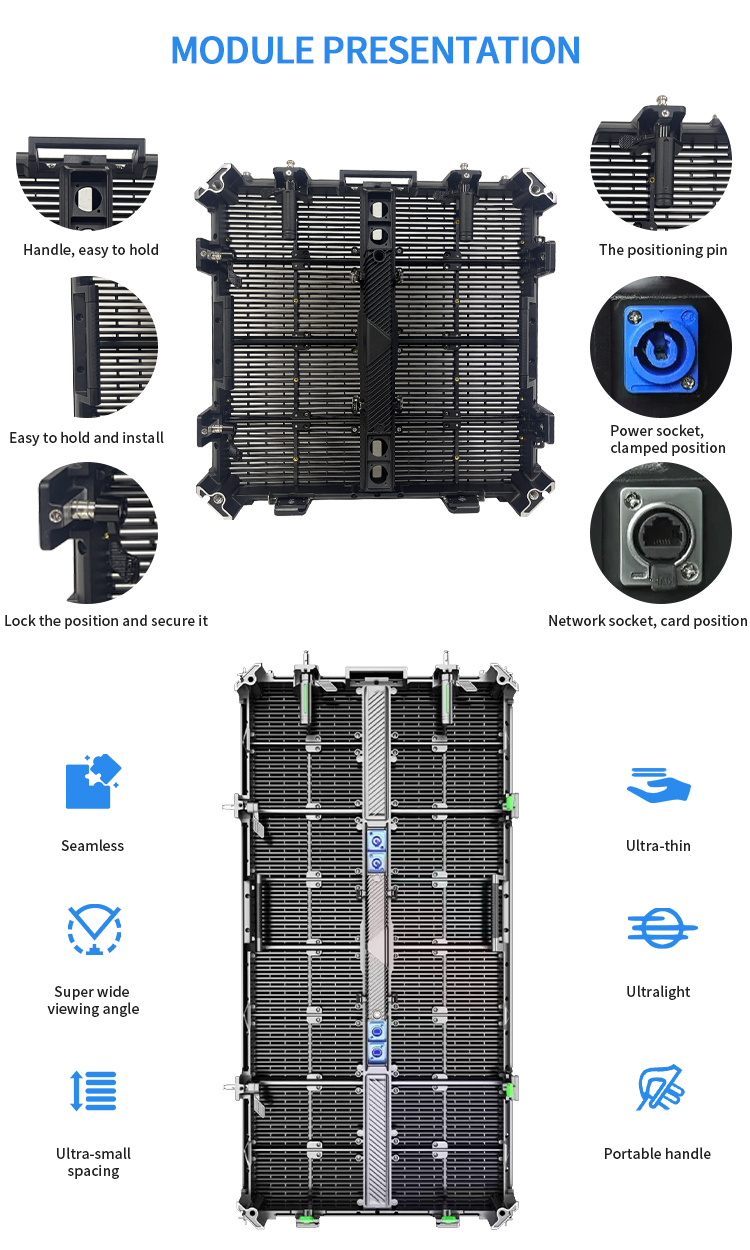 Clear Transparent LED Display Screen Rental HD P3.91-7.82 For Outdoor Events