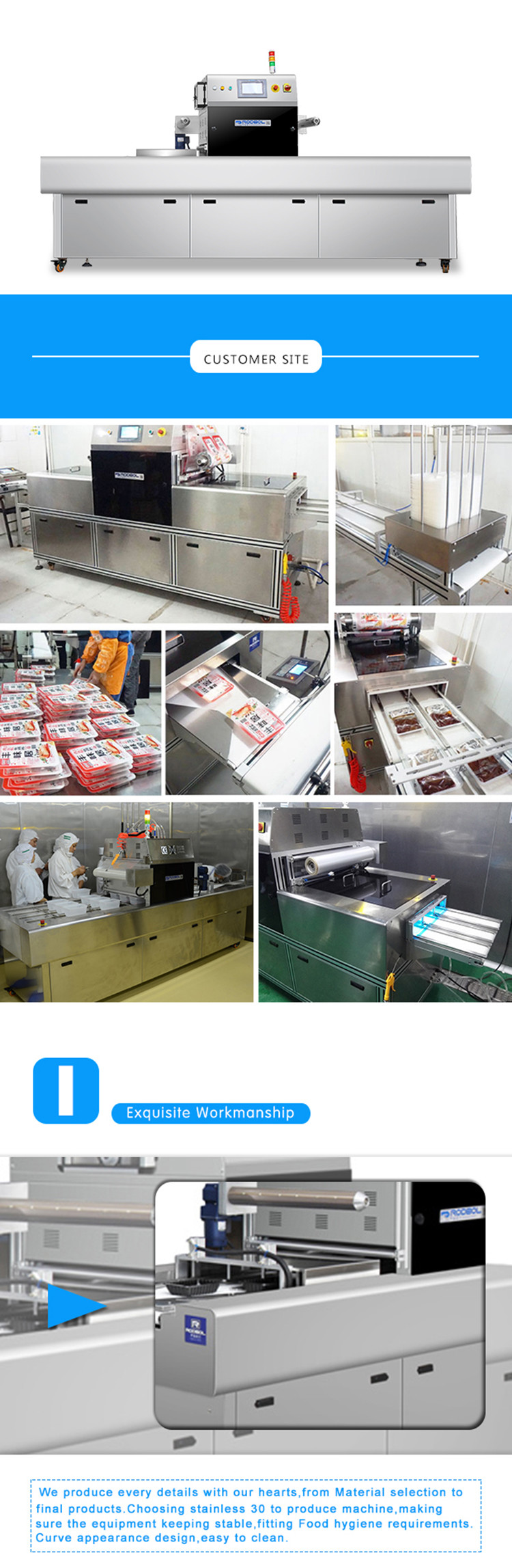 Industrial Vacuum Packing Machine Fruit Vacuum Tray Sealer Packaging Machine