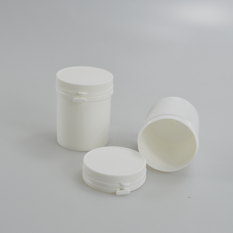 PP Tear Pull Cap Bottle 80g Chewing Gum Plastic Bottle with Straight Round Design