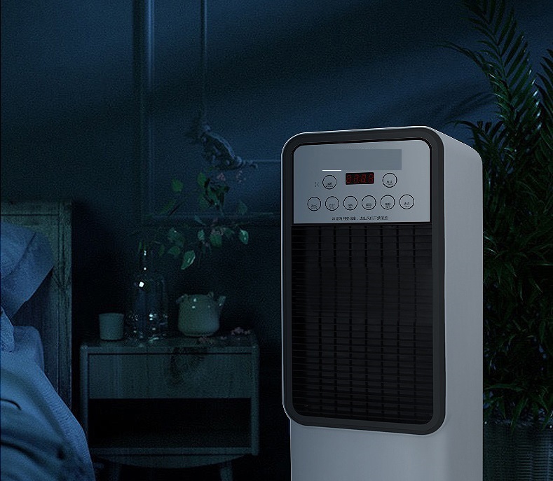 Silk Screen Printing Cooling Heating Dual Purpose Air Conditioning Fan for Household