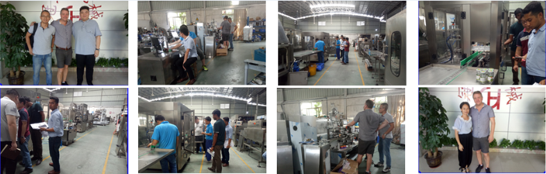 Automatic Filling Screw Capping Double Side Labeling Production Line for Shower Gel