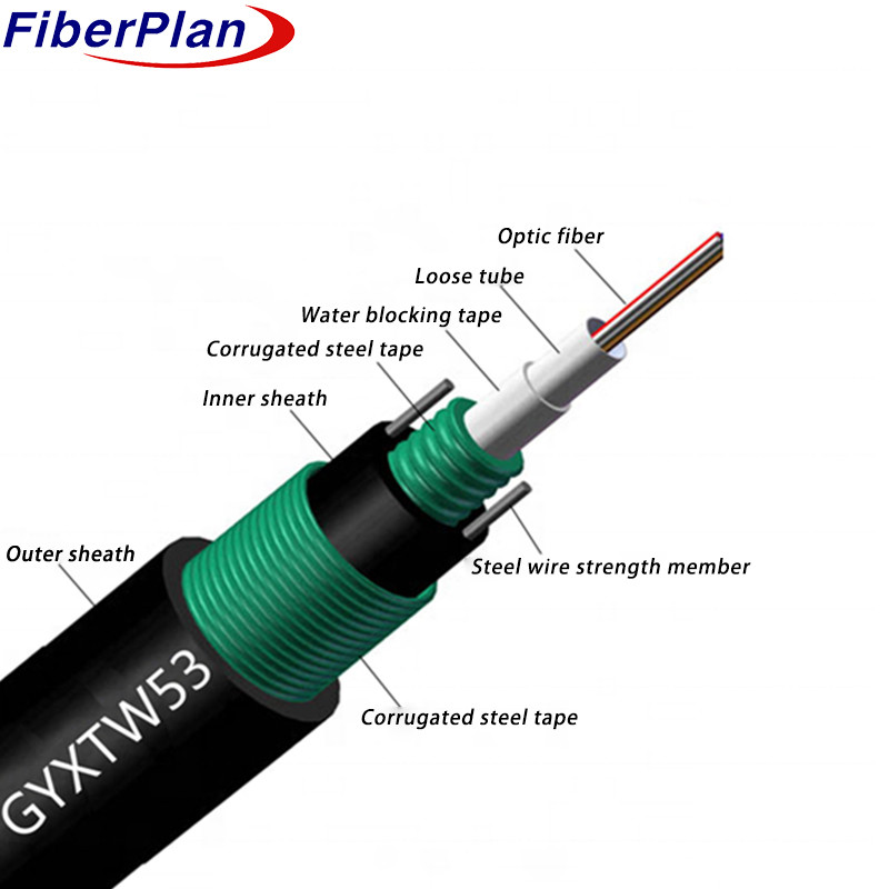 Direct Burial Cable High Modulus Plastic Loose Tube GYXTW53