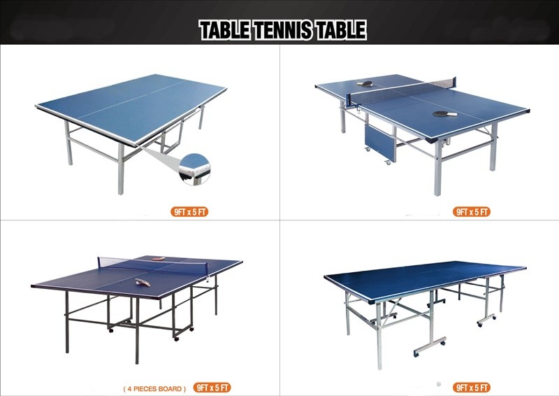 Standard 9FT Folding Table Tennis Table Folded Mavable Pingpong table