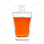 Rubber Stopper Sealing Type Square Glass Wine Bottle From Healthy Lead Free