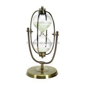 China Blown Vintage Hourglass Sand Clock 5 Minute - 60 Minute Folk Art Style wholesale