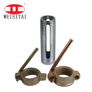 China 3mm Thick Galvanized Shoring Pipe Scaffold Parts Prop Sleeve wholesale