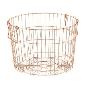 China Industrial Style Fashionable Sturdy Copper Metal Wire Baskets For Storage wholesale