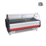 Front Open Door Deli Cooler Supermarket Cooked Food Display Fridge Counter