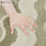 Beige Color High Absorbent Toilet Microfiber Anti Slip Bath Mat