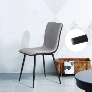 China Leather Stain Proof Fabric For Dining Chairs , High Back Dining Chair Metal Tube Chrome Modern Style wholesale