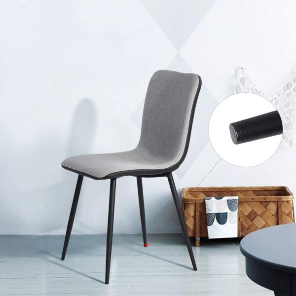 Leather Stain Proof Fabric For Dining Chairs , High Back Dining Chair Metal Tube