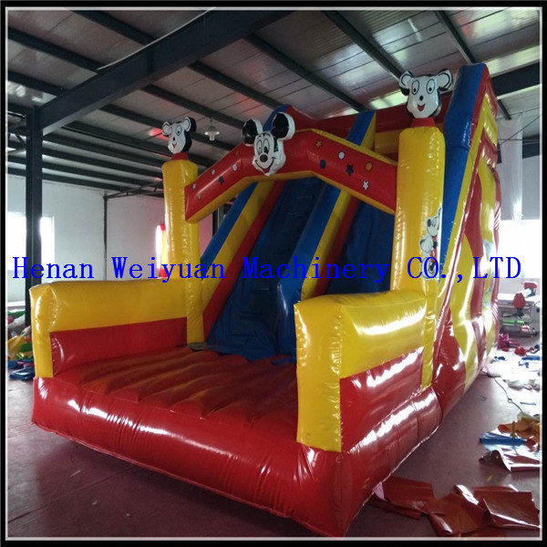 10% disaccount High safety car inflatable slide,commercial inflatable water slides PVC 0.6
