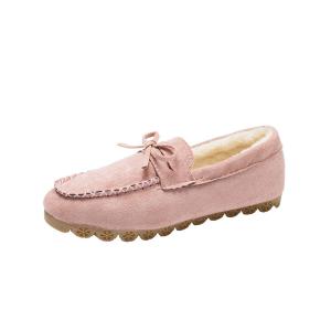 China Flat Beef Tendon Plus Velvet Casual Ladies Cotton Shoes Lazy wholesale