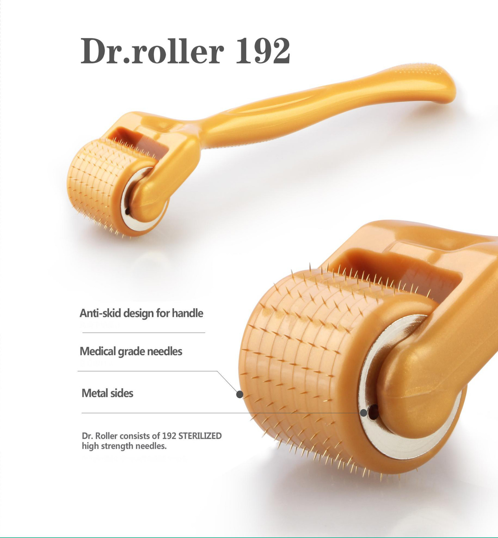 DR derma roller 192 wrinkle removal microneedle dermaroller pen for skin rejuvenation wrinkle removal
