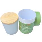 Cardboard Round Tube Packaging Box For Tea Light Candle Glass Bottle