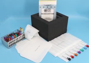China Clinic Hospital Adhesive Closure 95kPa Biohazard Bag Flexo Printing wholesale