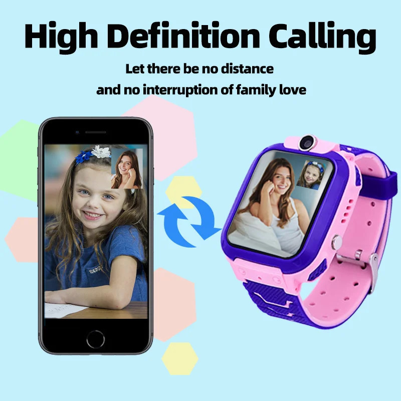 2G Kids Fitness Watch Teenager gps tracker Q12 Voice Chat Call For Children SOS LBS Location