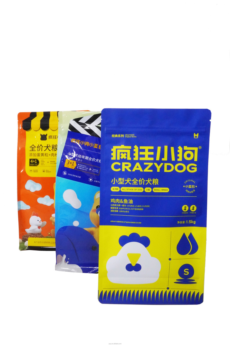 Stand Up Pet Food Zipper Bag Pet Food Packaging Pouch Dog /Cat /Bird Food Packaging