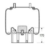 Natural Rubber Air Bag Suspension/ 1R11-106 Air Ride Suspension System Spare