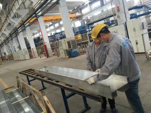 China QC Checking Industrial Aluminum Extrusion Profiles with PVDF coating Surface wholesale