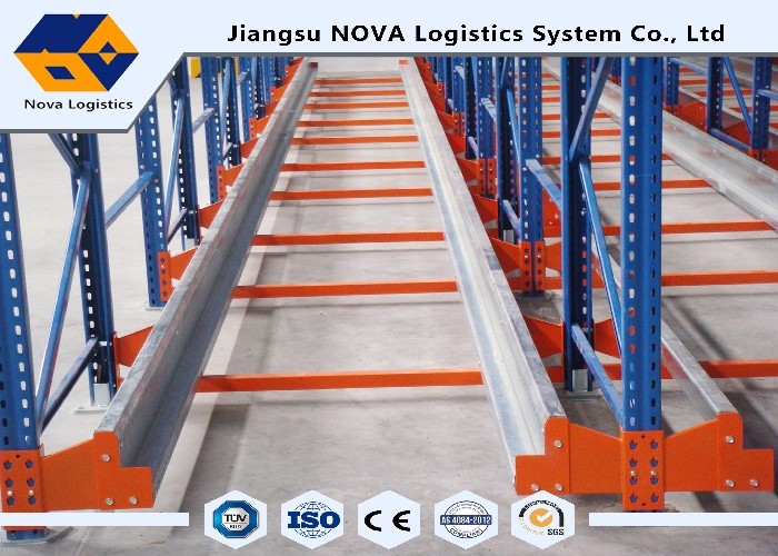 Heavy Load Radio Shuttle Racking , Pallet Shuttle Racking Battery Powered