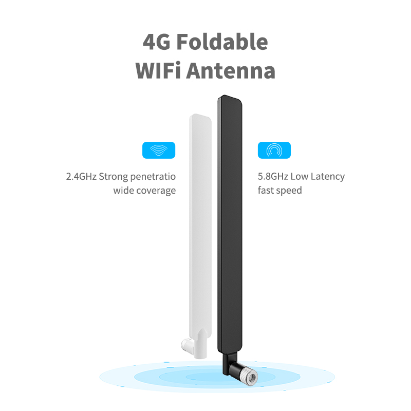Long Range and 50 Ohm SMA Connector Rubber Omni Wifi Antenna for 360 Degree Coverage