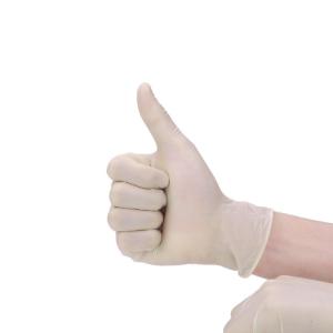 China Natural Rubber 8.5 Powder Free Latex Exam Gloves wholesale