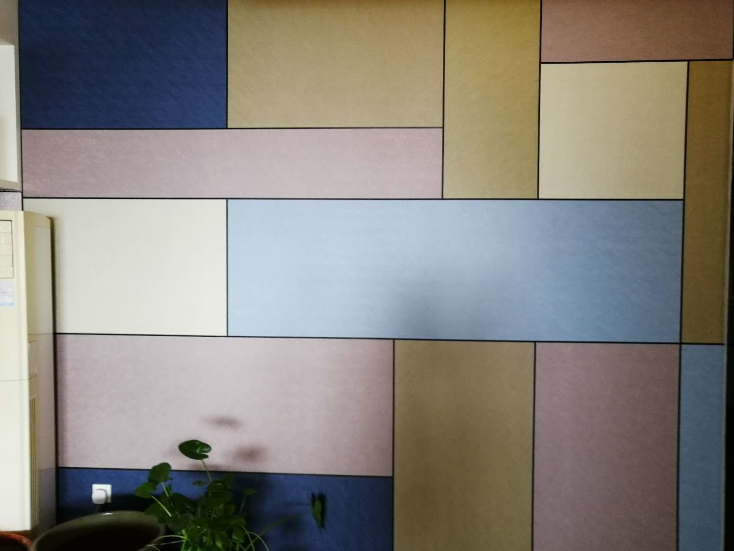 Kenaf / PP Fiber Water Resistant Fiber Wall Panels Environmental Friendly For Building Decoration