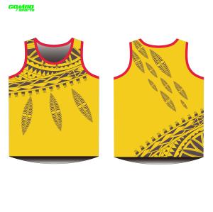 China Polyester 5XL Athletic Teamwear Quick Dry Breathable Mens Running Singlets wholesale