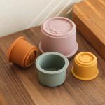 Montessori Educational Kids Model Toys Animals Silicone Stacking Cups