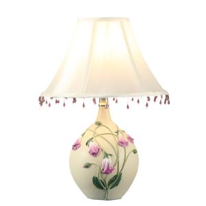China White Purple Elegant Nightstand Table Lamps With Power Switch Lightweight wholesale
