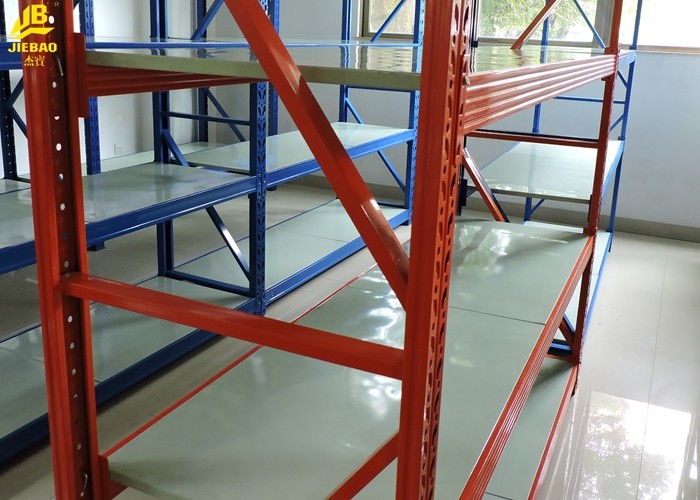 300KG/Layer Iron Steel Heavy Duty Long Span Shelving Without Nuts 2MX0.6MX2M Size