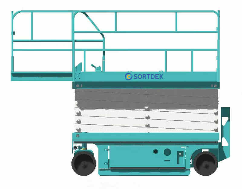Self Moving Aerial Work Platforms Scissor Type Height 8 Meters