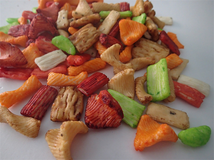 Crunchy Oriental Rice Cracker Mix Palm Oil Healthy Grain Snacks