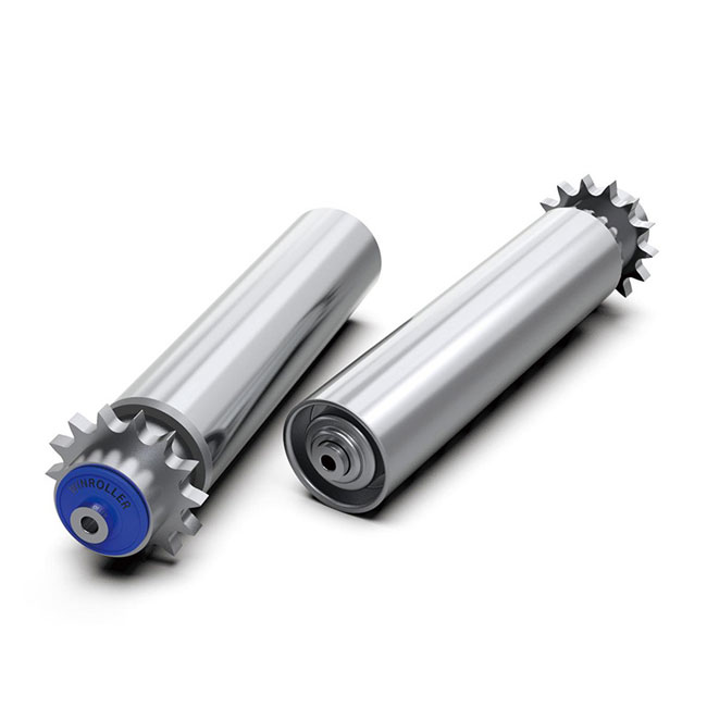Galvanised Steel Conveyor Driven Roller Large Transfer Torque With Sprocket For Heavy Duty Transportation