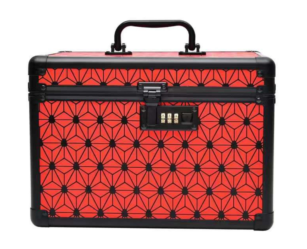 Aluminum Cosmetic Display Case And Box Cosmetic Case With Extendable Trays