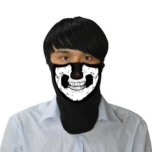 China Wholesale New hot sale popular music party led mask Halloween raveface glow in the dark light sound activated el mask wholesale